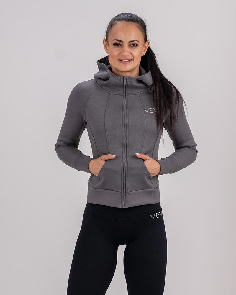 Motion zip jacket graphite gray -(outlet) from the VEVAwear collection